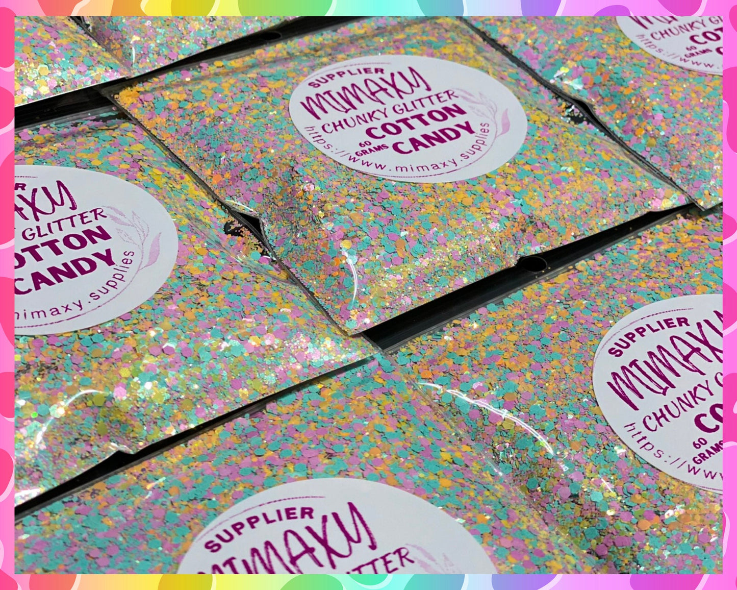 COTTON CANDY,Matte, pink, gold, Shaped Glitter, CHUNKY Glitter Mix, Cosmetic Glitter,Nail Art, Resin art,Snow Globe Tumbler,Craft, Matte 008