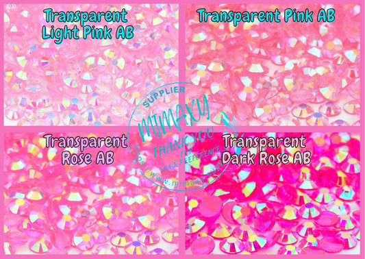 BULK 5,000, 5mm. TRANSPARENT RHINESTONES ab/ Resin Rhinestones/ Flatback Candy Cab 3D Nail Art Diy Deco Bling Kit Supplies Embellishments