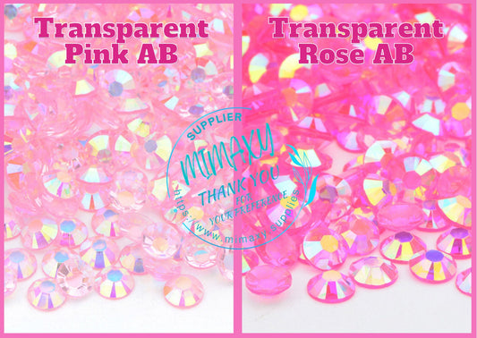 BULK 5,000, 3mm. TRANSPARENT RHINESTONES ab/ Resin Rhinestones/ Flatback Candy Cab 3D Nail Art Diy Deco Bling Kit Supplies Embellishments