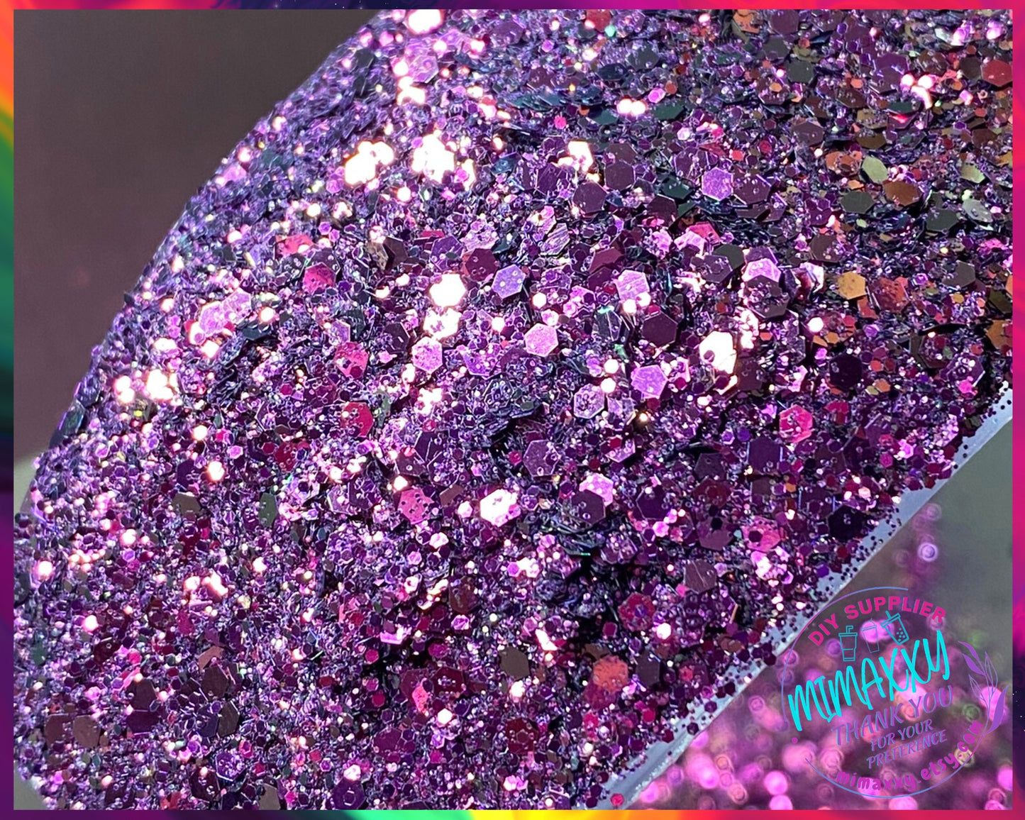 PURPLE CHAMELEON, Shaped Glitter, Chunky Glitter Mix, Cosmetic Glitter,Nail Art, Resin art,Snow Globe Tumbler,Craft, CHAMELEON 013