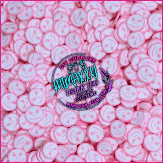 5mm Pink Jack / Halloween Ghost/ Skeleton Polymer Clay/ Sprinkle/ DIY / Resin Art, Snow globe tumbler / Christmas, HALLOWEEN 072