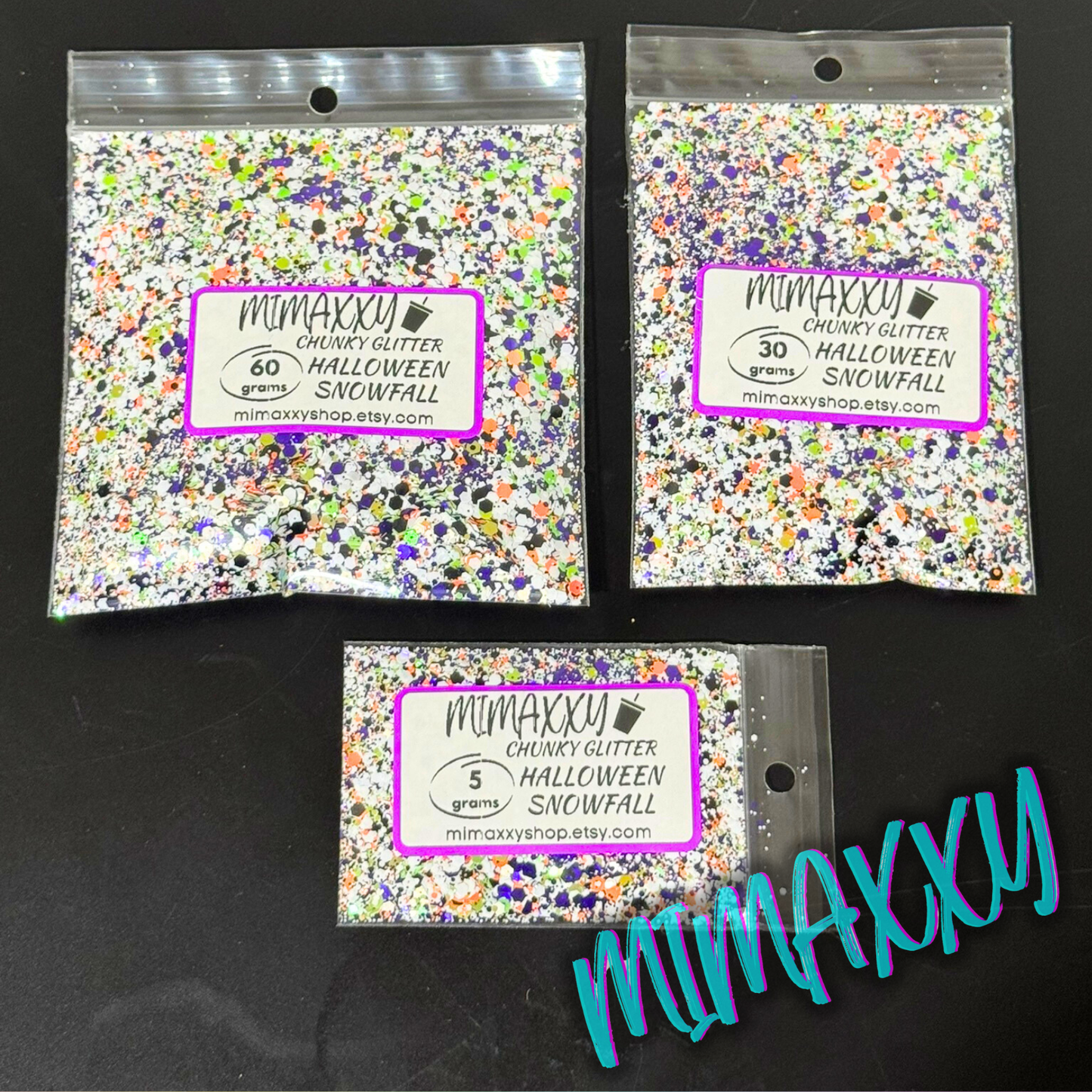 HALLOWEEN SNOWFALL, Shaped Glitter, Chunky Glitter Mix, Cosmetic Glitter,Nail Art, Resin art,Snow Globe Tumbler,Craft