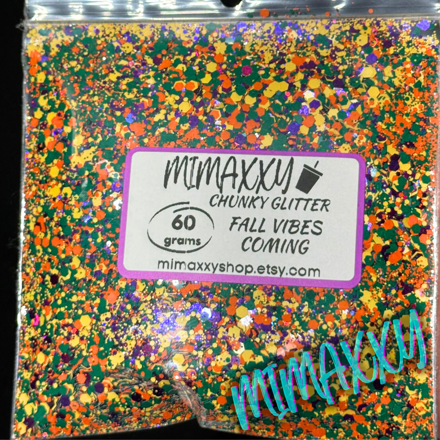 FALL VIBES COMING, Shaped Glitter, Chunky Glitter Mix, Cosmetic Glitter,Nail Art, Resin art,Snow Globe Tumbler,Craft