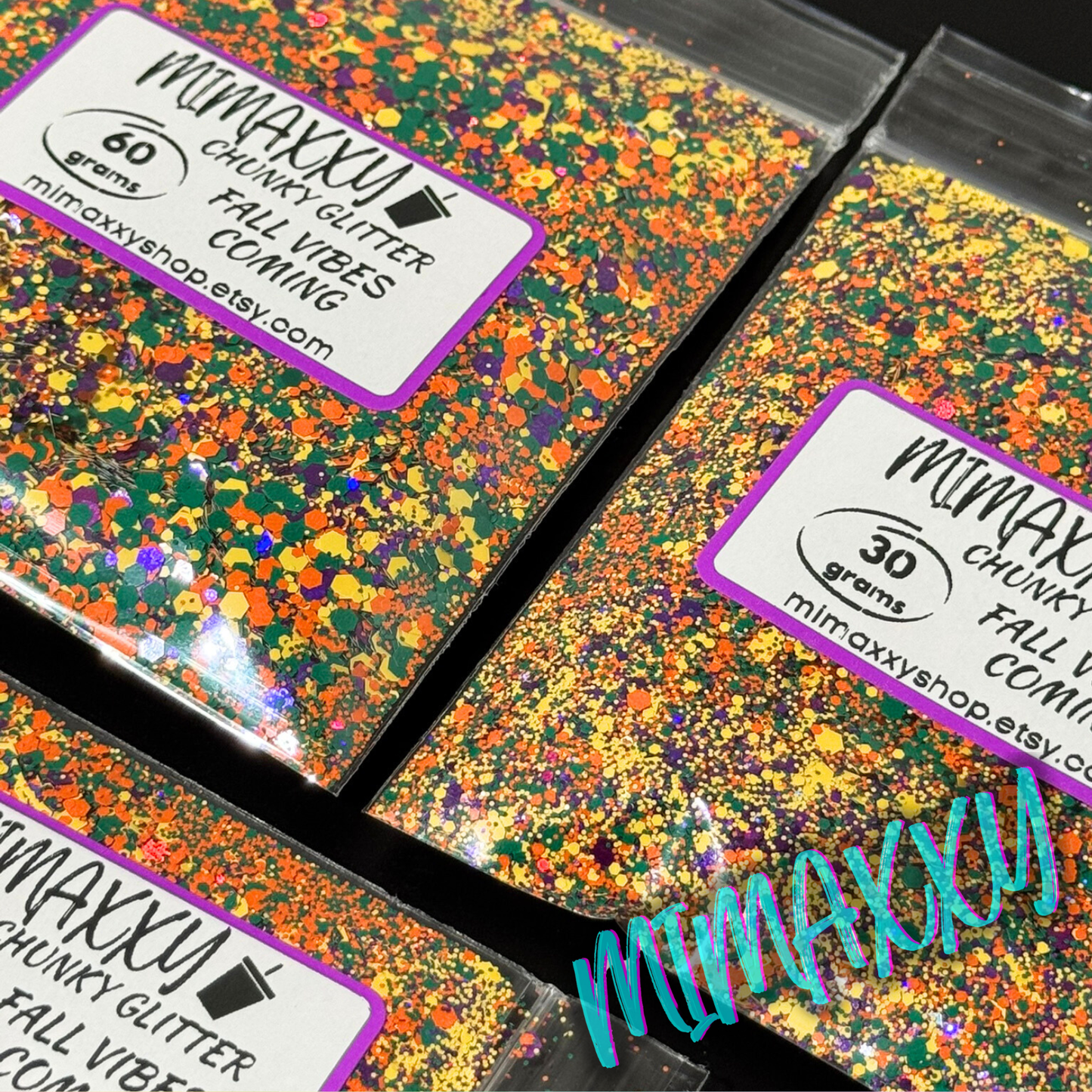 FALL VIBES COMING, Shaped Glitter, Chunky Glitter Mix, Cosmetic Glitter,Nail Art, Resin art,Snow Globe Tumbler,Craft