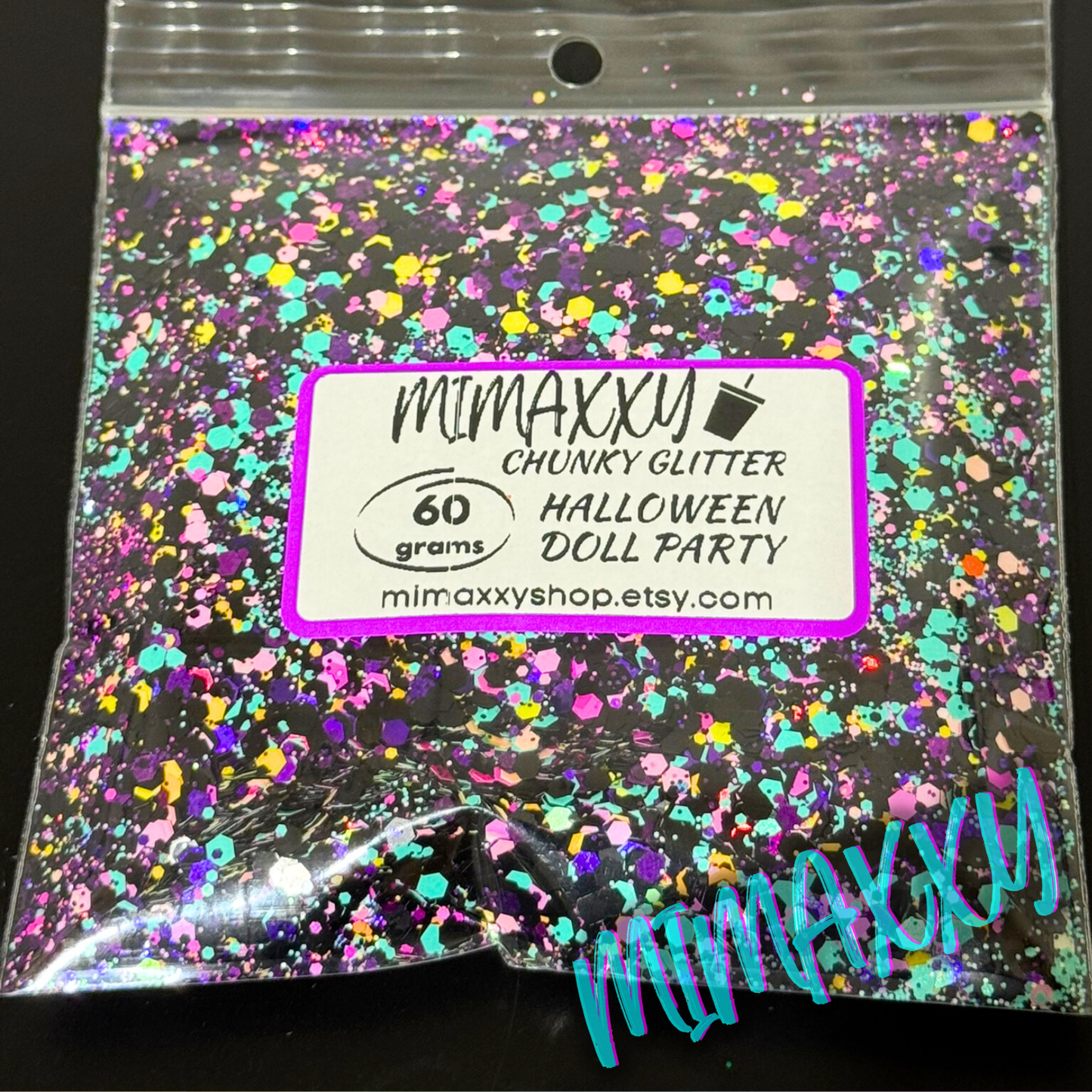 HALLOWEEN DOLL PARTY, Shaped Glitter, Chunky Glitter Mix, Cosmetic Glitter,Nail Art, Resin art,Snow Globe Tumbler,Craft