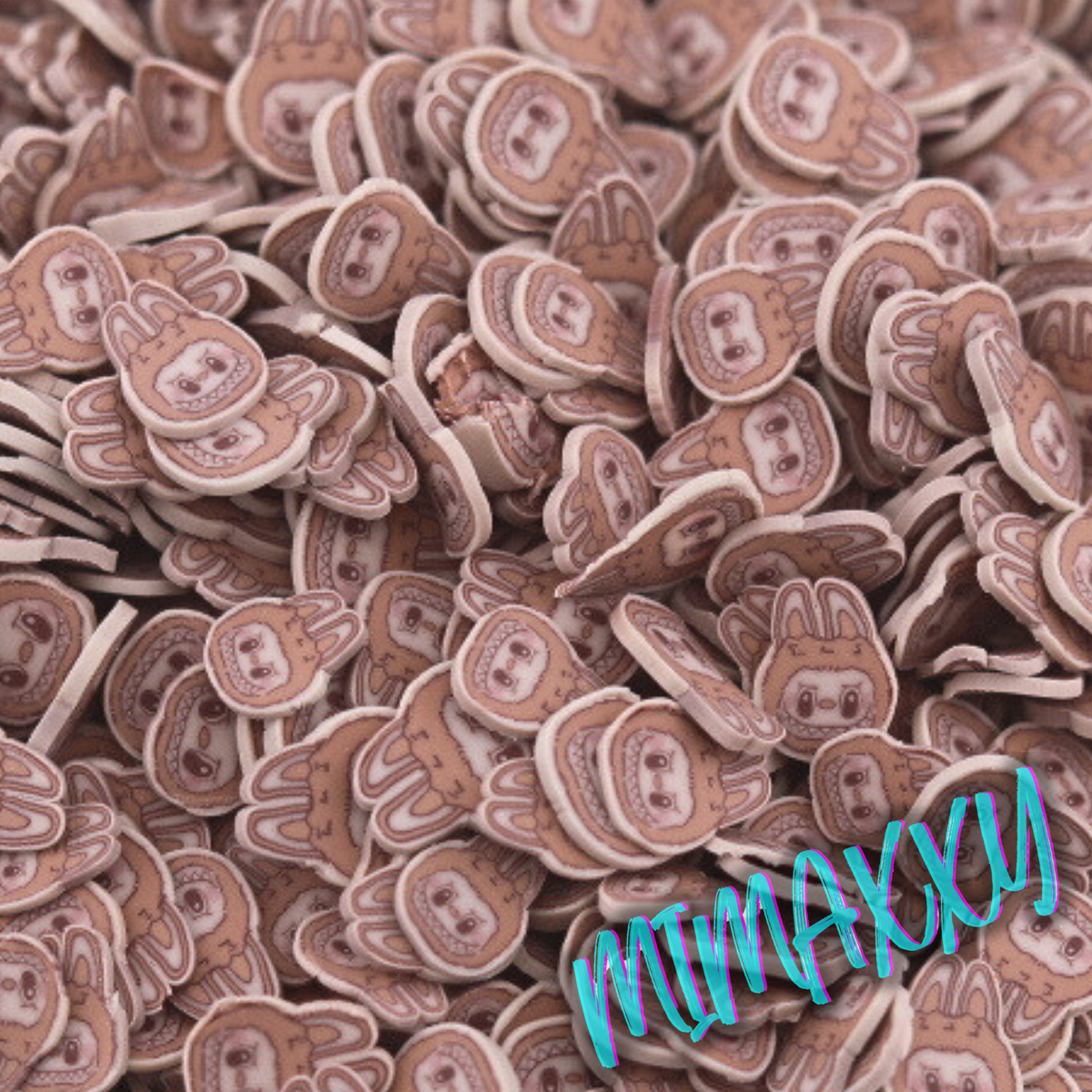 5mm Exclusive Monster Bubu Macaroon, Sprinkle Slime, Polymer Clay Slices,Fake Bake, Nail Art, Faux Craft, Kawaii Lovers, doll