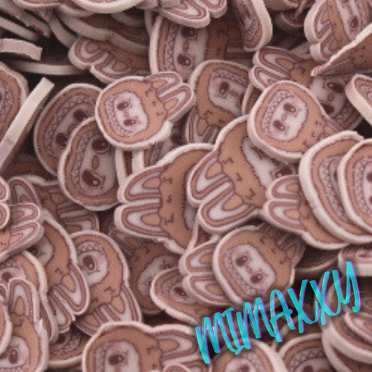5mm Exclusive Monster Bubu Macaroon, Sprinkle Slime, Polymer Clay Slices,Fake Bake, Nail Art, Faux Craft, Kawaii Lovers, doll