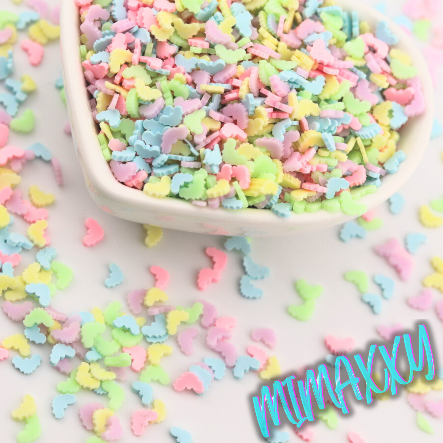 5mm Macaroon bat, Witches brew/ Sprinkle, Slime Polymer Clay Slices, Fake Bake Nail, Craft