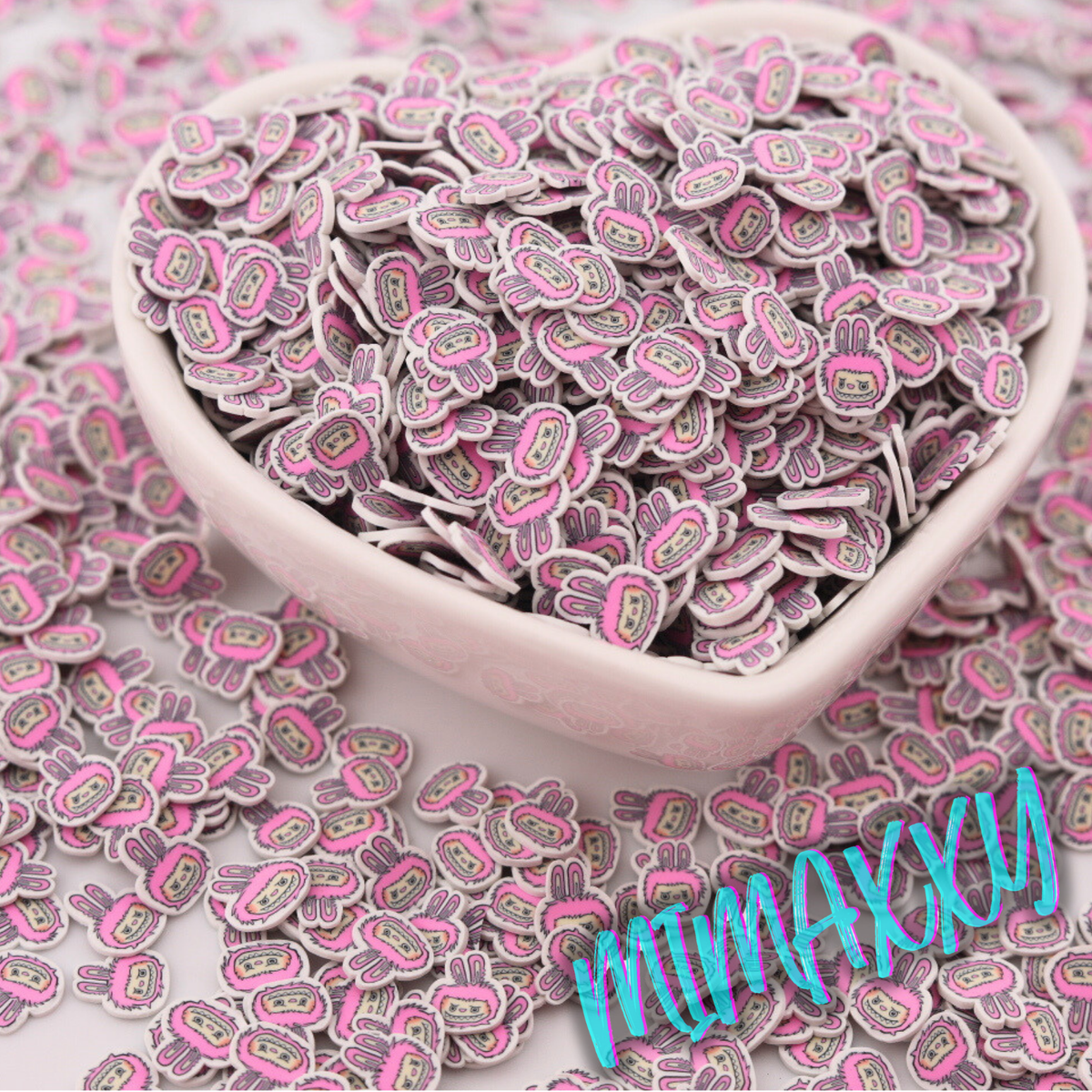 5mm Exclusive Monster Bubu Macaroon, Sprinkle Slime, Polymer Clay Slices,Fake Bake, Nail Art, Faux Craft, Kawaii Lovers, doll