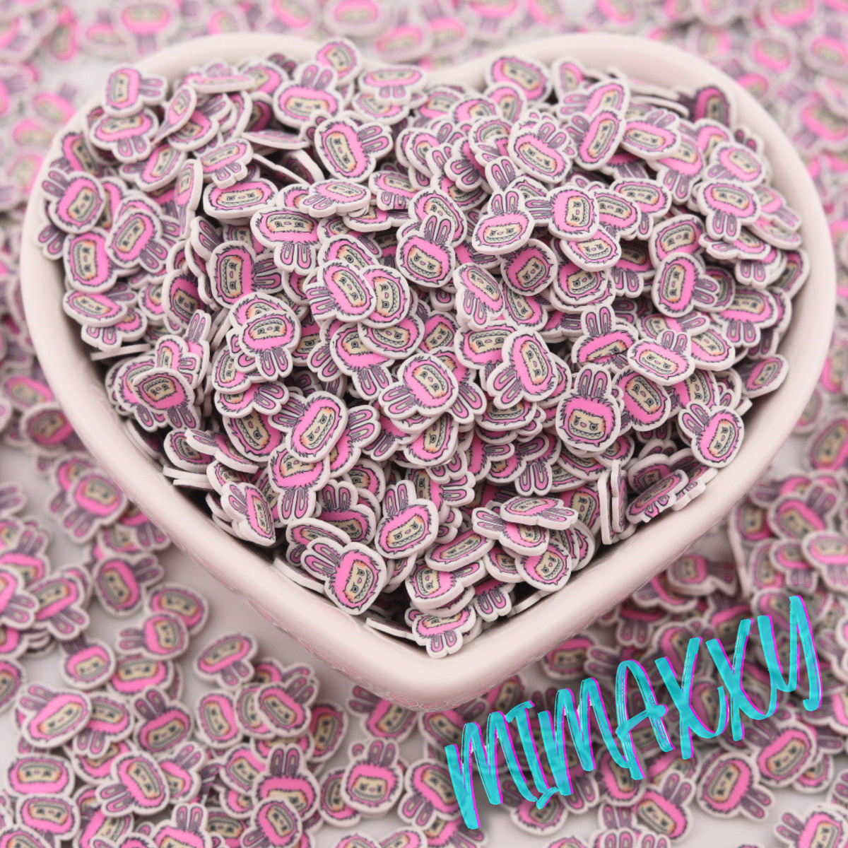 5mm Exclusive Monster Bubu Macaroon, Sprinkle Slime, Polymer Clay Slices,Fake Bake, Nail Art, Faux Craft, Kawaii Lovers, doll