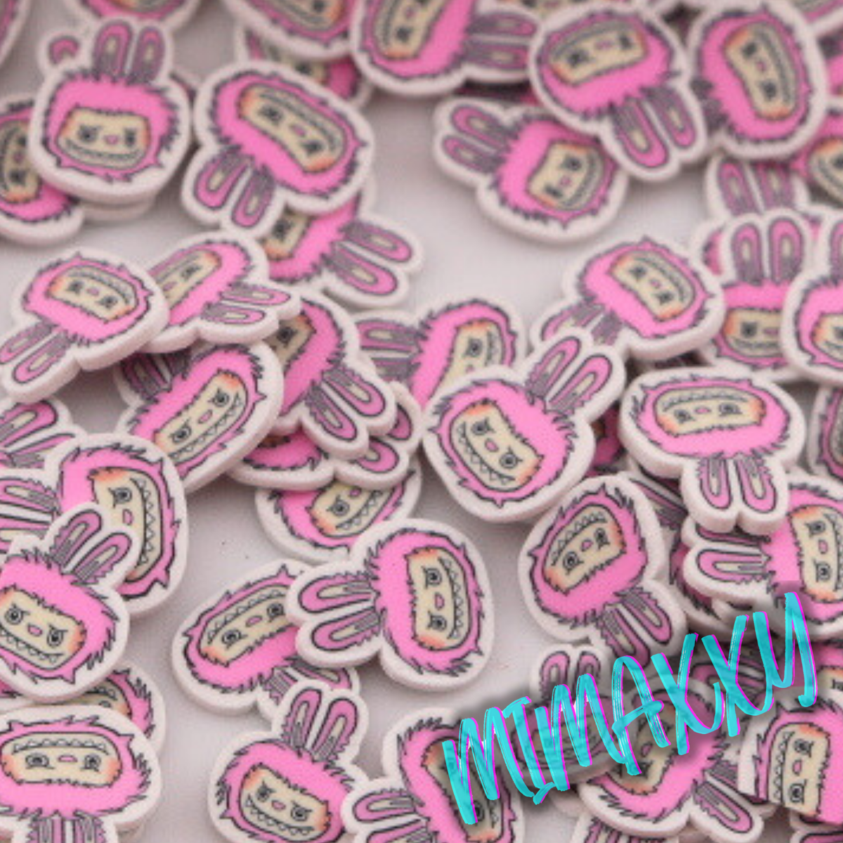 5mm Exclusive Monster Bubu Macaroon, Sprinkle Slime, Polymer Clay Slices,Fake Bake, Nail Art, Faux Craft, Kawaii Lovers, doll