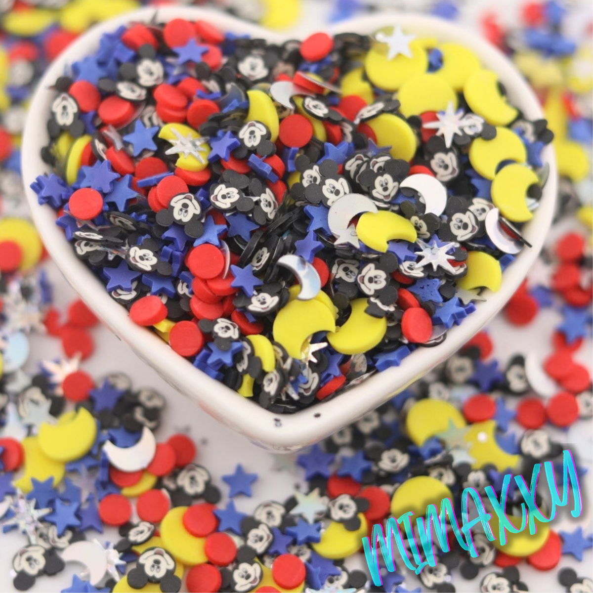 5-7mm Mix Mr. Mouse Celebration Night | Celestial Aesthetic | Starry Night /Fimo/Slice for DIY/Fake Food/Slime/Snow Globe (Copia)