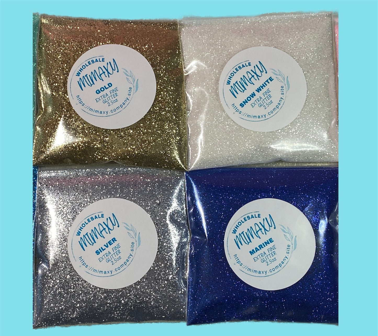 2.5oz. Extra Fine Glitter / Purpurina / Rosewood Light