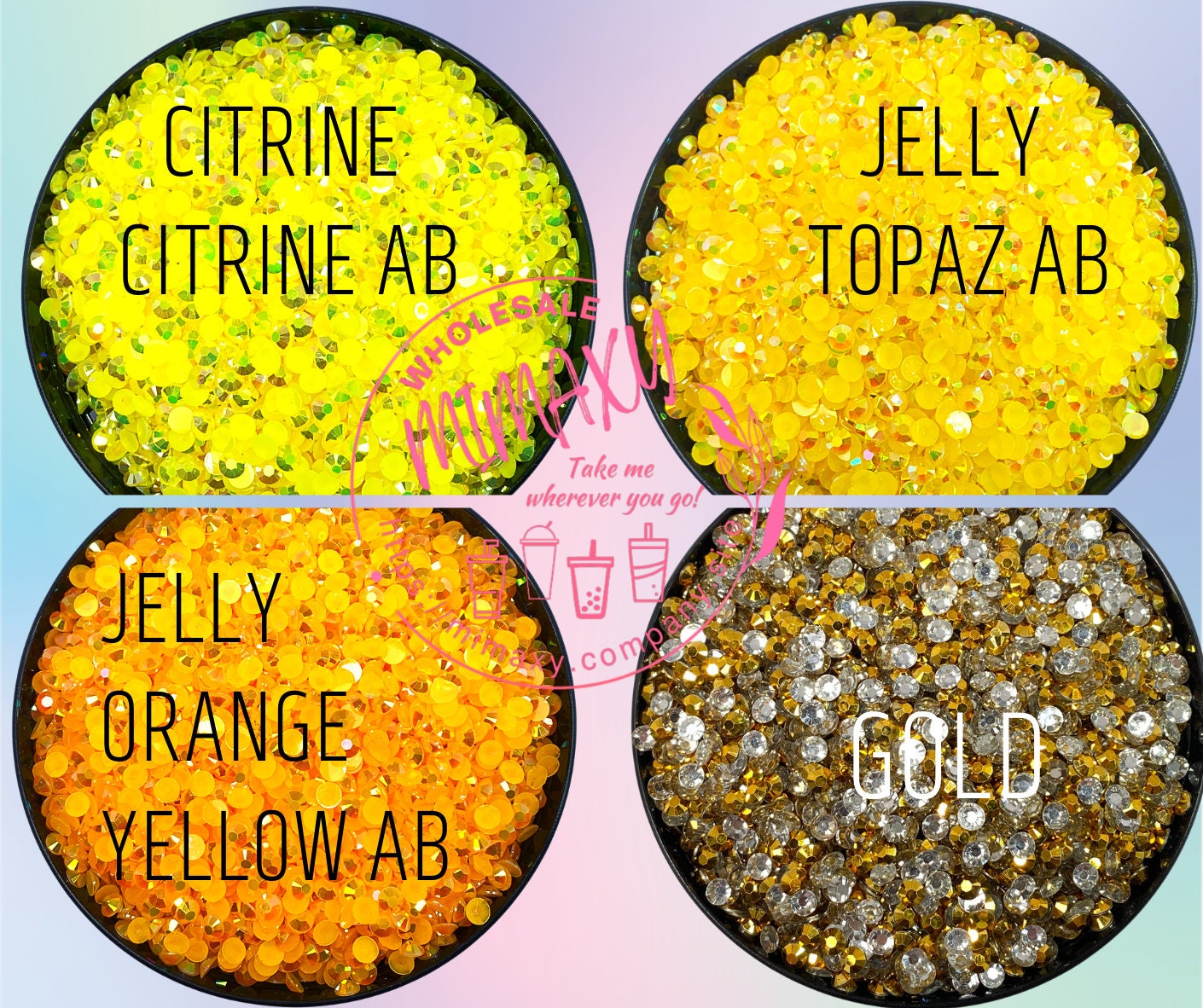 24oz Personalized Rhinestones Cup Mouse Ears Tumbler Changing color with cold Beverages