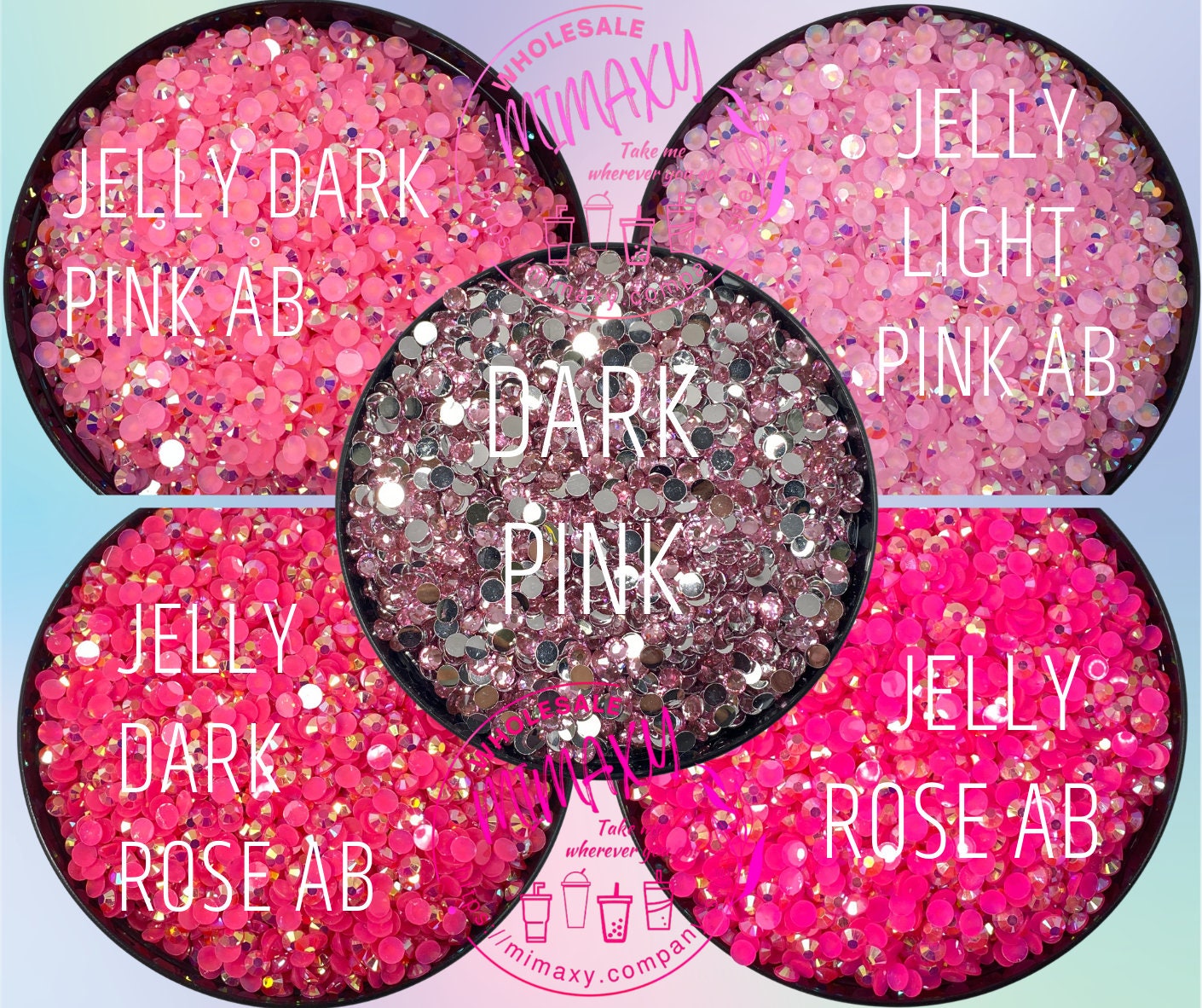 24oz Personalized Rhinestones Cup Mouse Ears Tumbler Changing color with cold Beverages