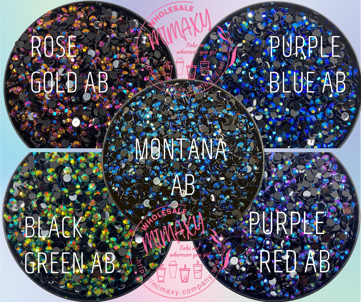 24oz Personalized Rhinestones Cup Mouse Ears Tumbler Changing color with cold Beverages