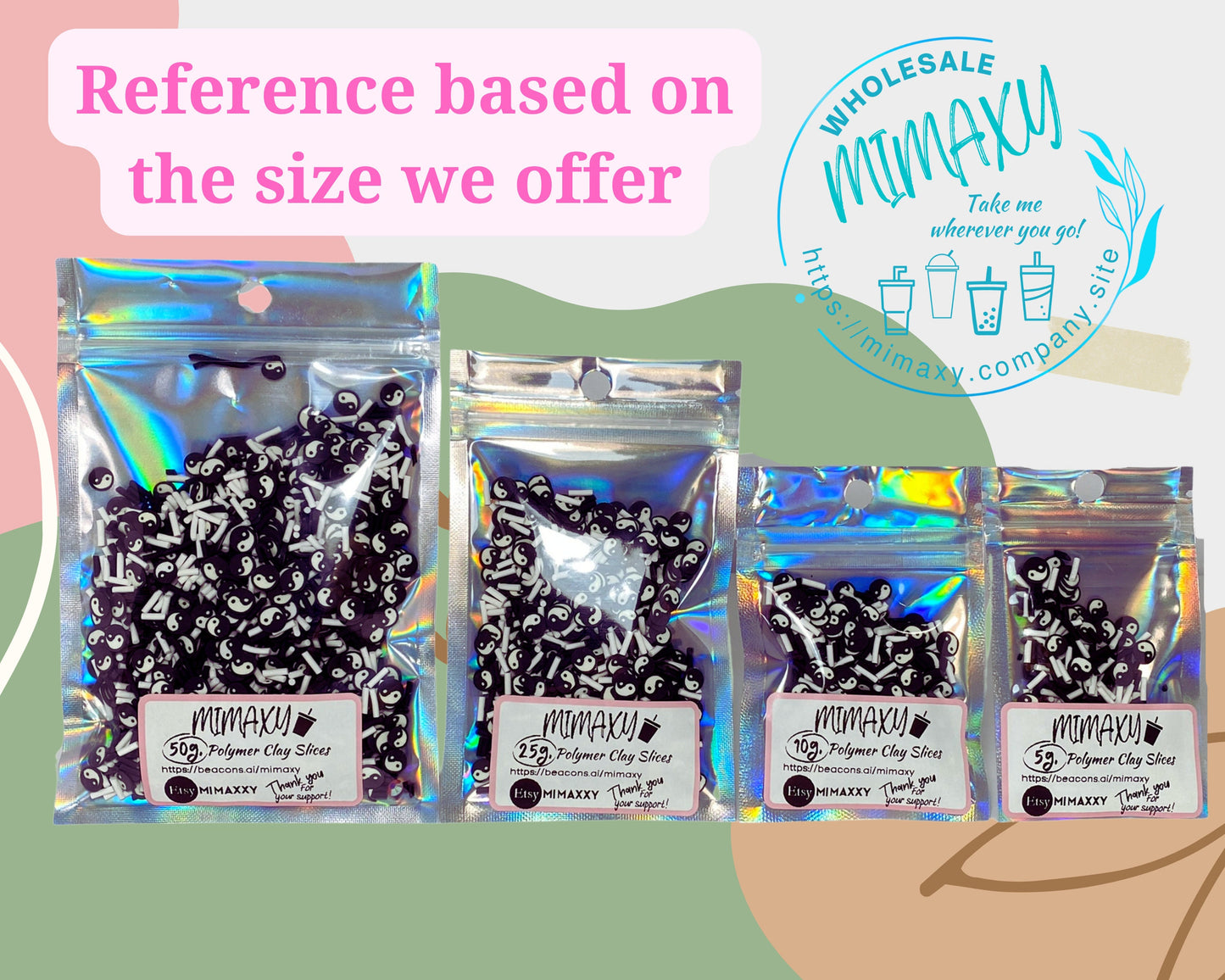 5mm YELLOW Candy Mint Chip Polymer Clay Round Confetti Circles, Fake Sprinkles, Not Edible, crafts, snow globe tumblers, slime, MINT 011