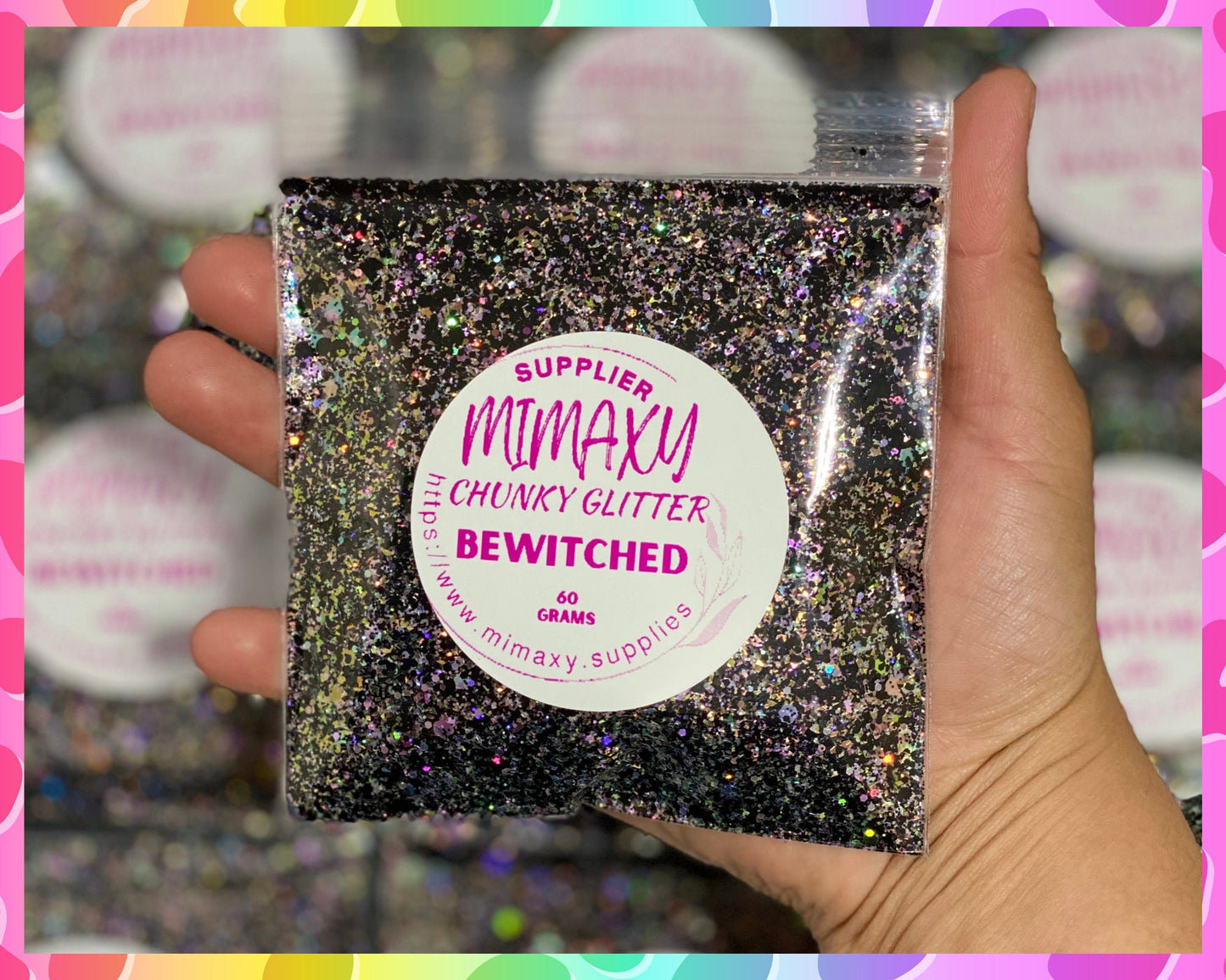 BEWITCHED, Shaped Glitter, CHUNKY Glitter Mix, Cosmetic Glitter,Nail Art, Resin art,Snow Globe Tumbler,Craft, HALLOWEEN 013