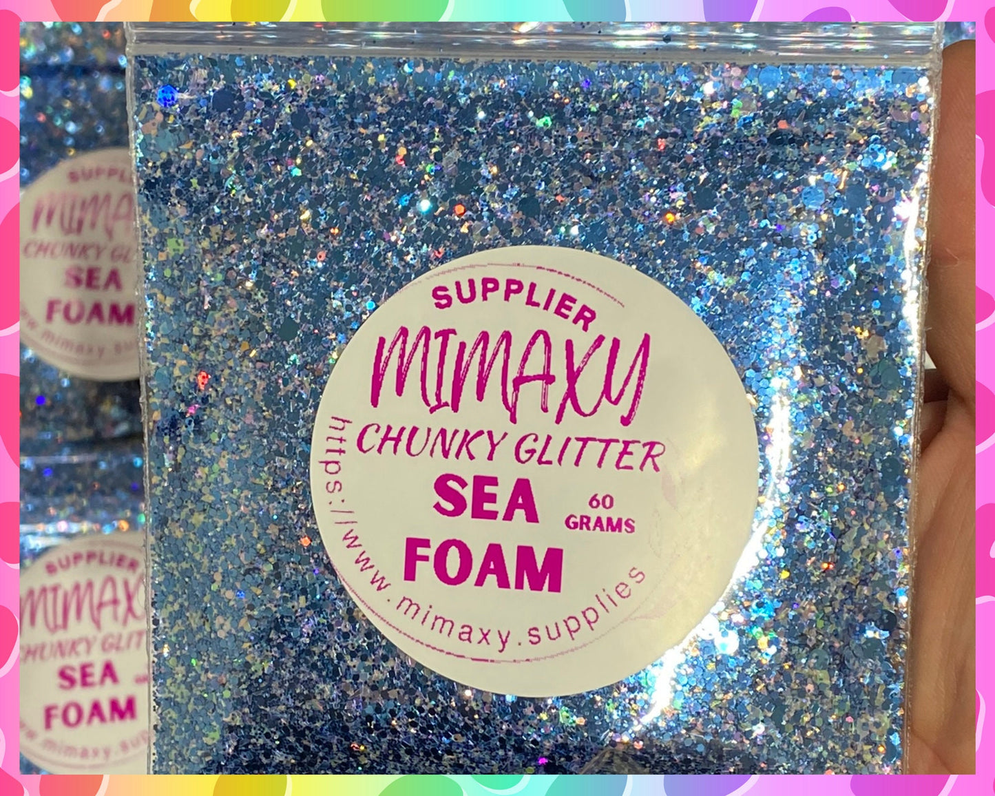 SEA FOAM, Shaped Glitter, CHUNKY Glitter Mix, Cosmetic Glitter,Nail Art, Resin art,Snow Globe Tumbler,Craft, Mix 001