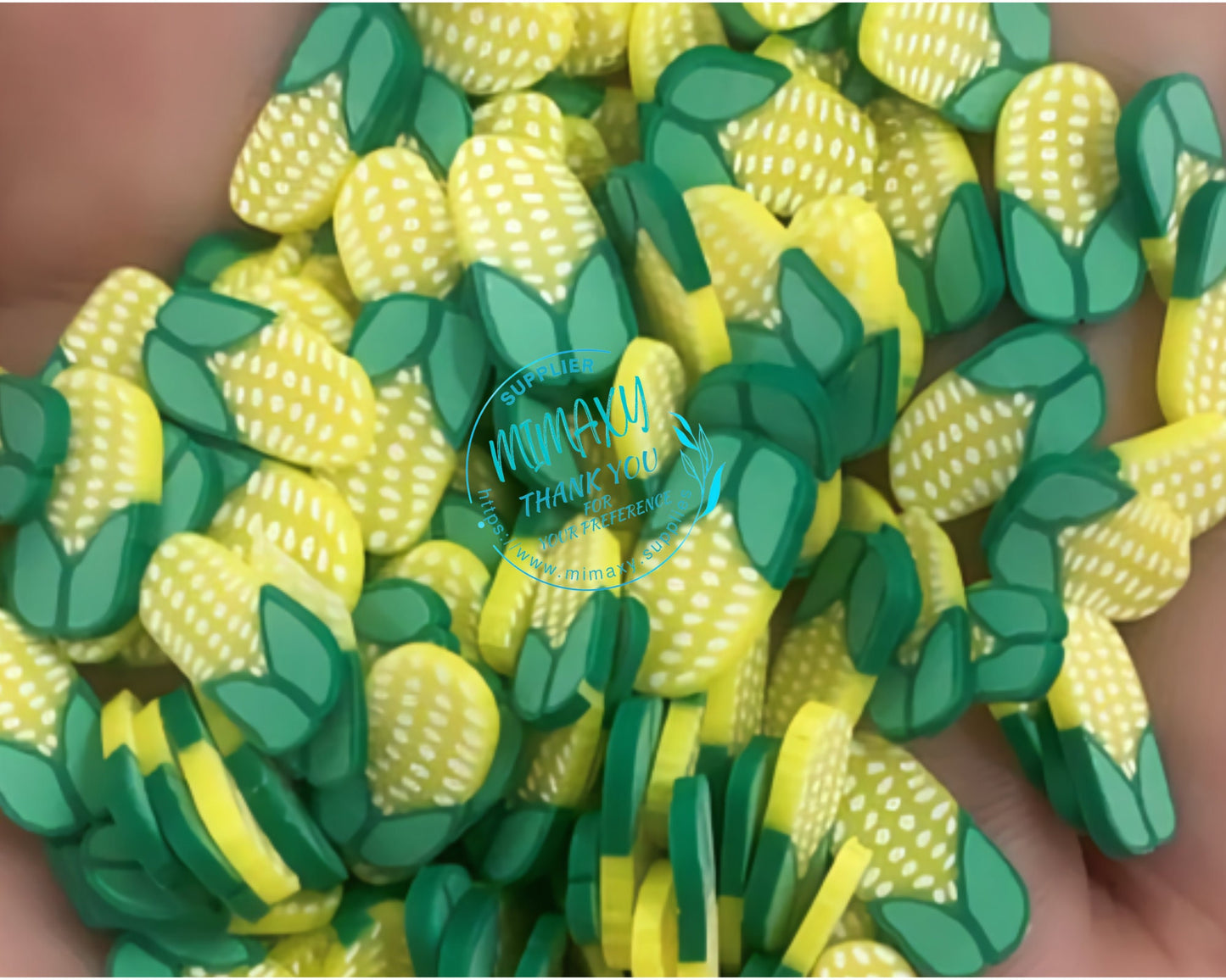 5-10mm ELOTE CORN/ Food/ Fries /Fake Sprinkle/Fimo, Diy/Fake Food/Slime/Snow Globe Tumblers/Deco Topping/Dessert, MEXICO 002