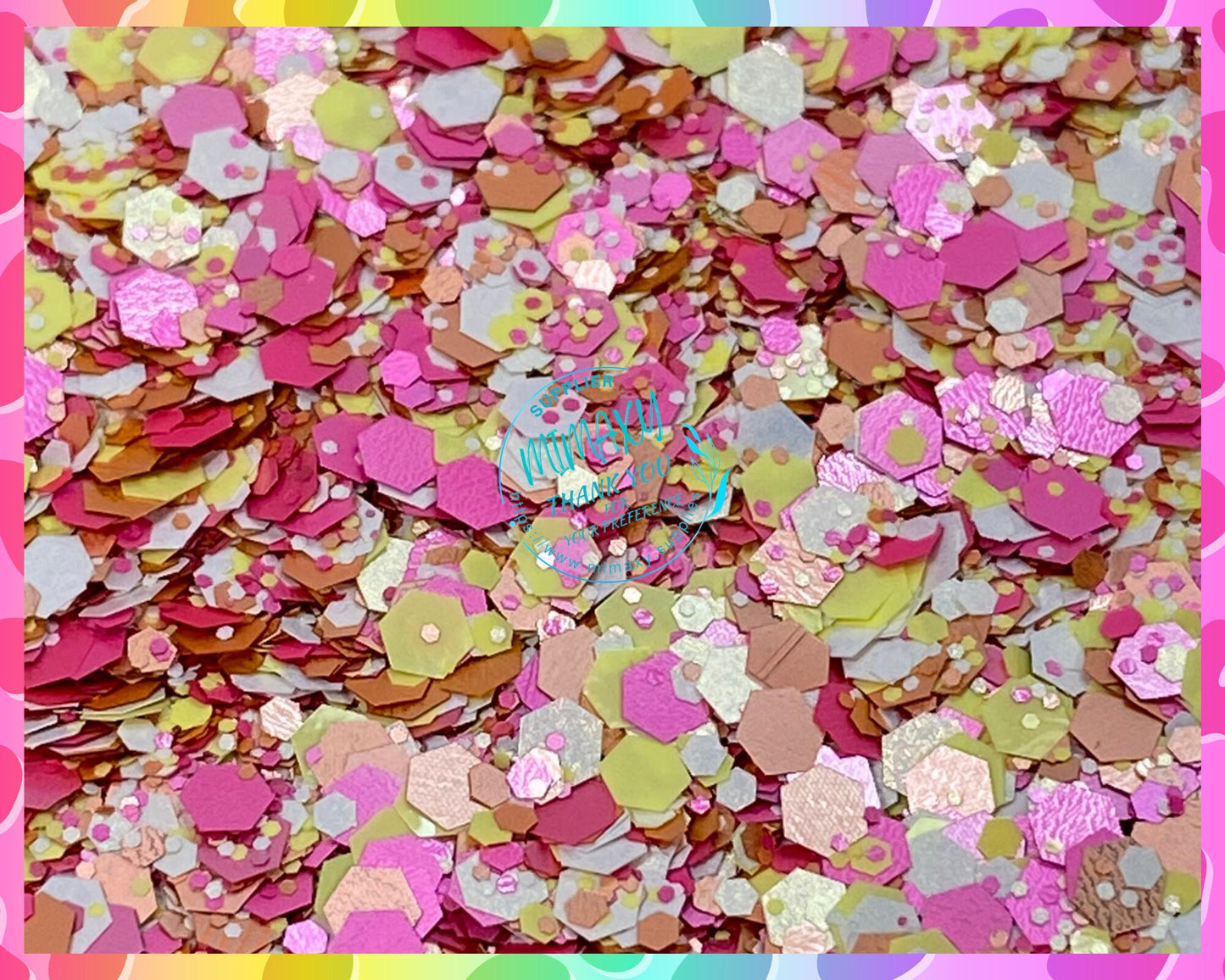 Matte Pink Confetti, EASTER,Shaped Glitter, Chuny Glitter Mix, Cosmetic Glitter,Nail Art, Resin art,Snow Globe Tumbler,Craft, mix, Matte 009