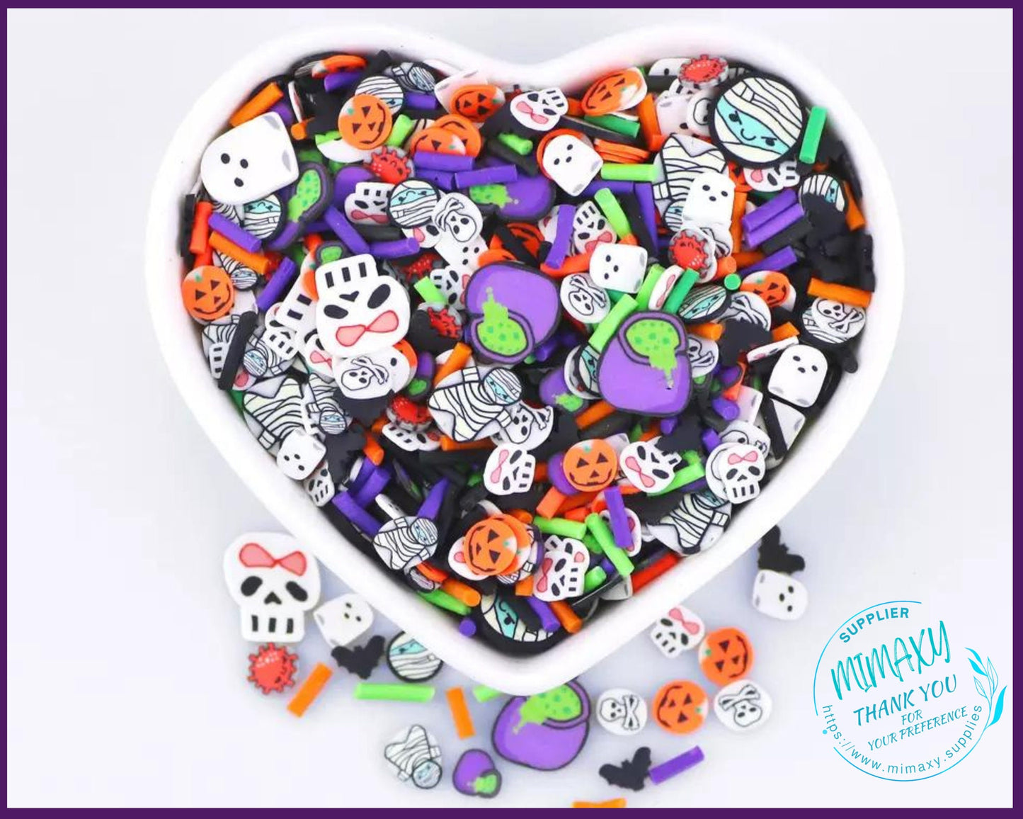 5-10mm HALLOWEEN Mix / Kuwaii /Fimo/Slice Perfect for DIY/Fake Food/Slime/Snow Globe Tumblers/Deco Topping/Fake Dessert, HALLOWEEN 019