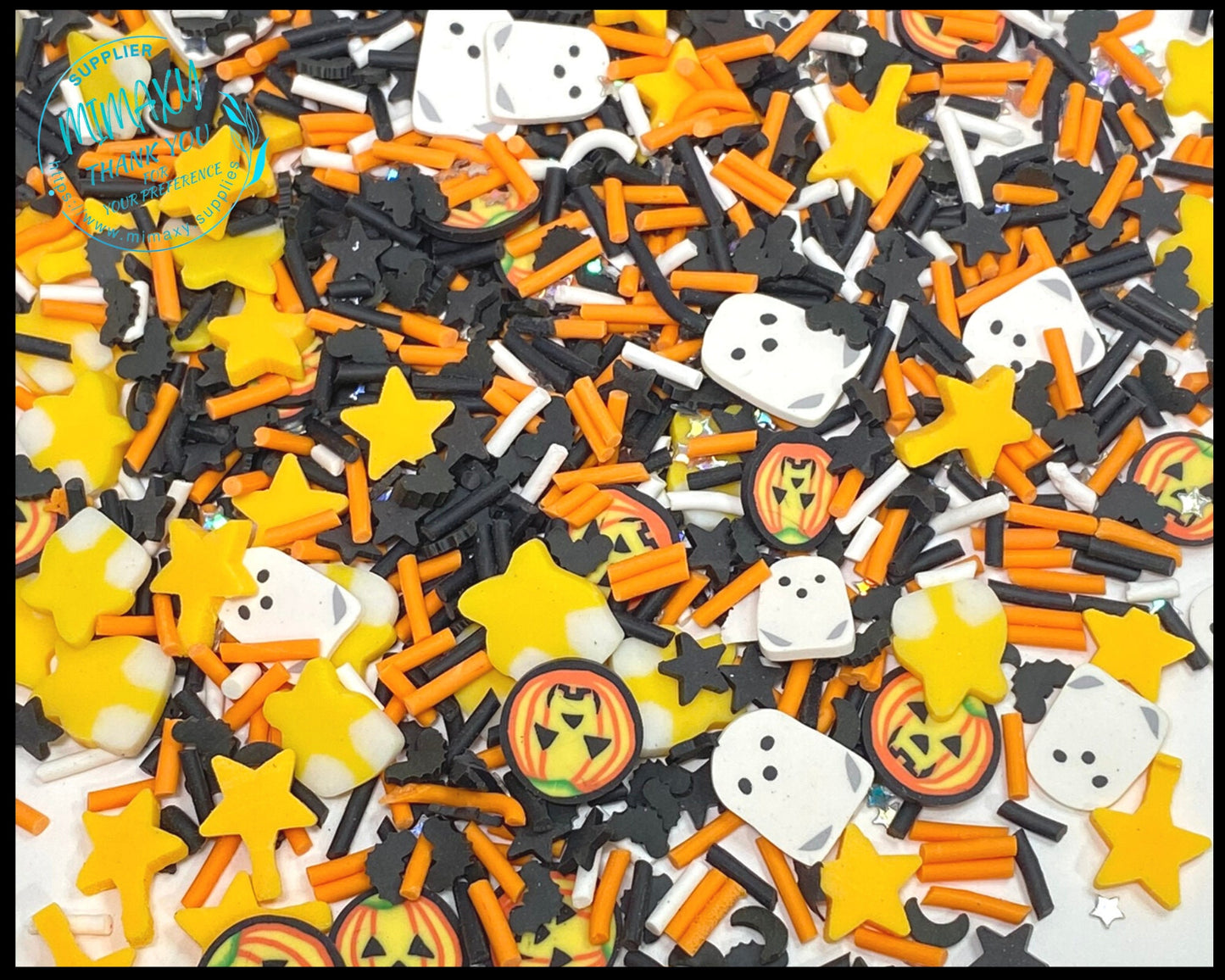 5-10mm Graveyard HALLOWEEN Mix / Kuwaii/Slice Perfect for DIY/Slime/Snow Globe Tumblers/Deco Topping, ghost, bat, pumpkin, HALLOWEEN 004