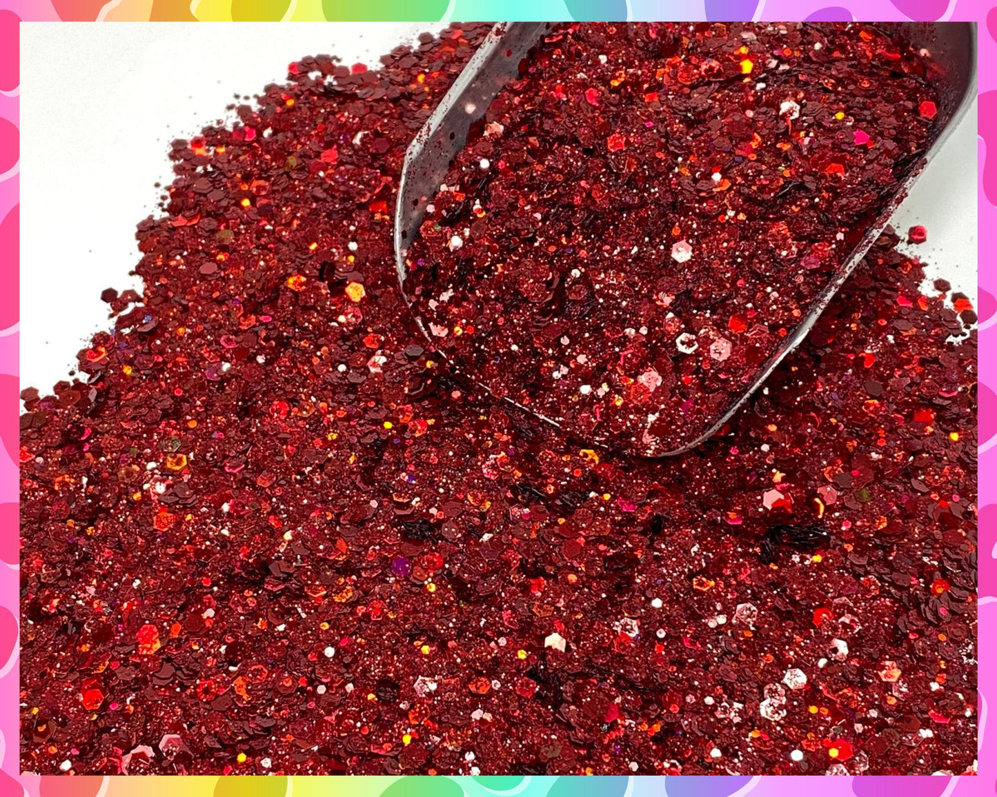 UNICORN BLOOD, Shaped Glitter, Chunky Glitter Mix, Cosmetic Glitter,Nail Art, Resin art,Snow Globe, Hallloween, Christmas, Holographic 004
