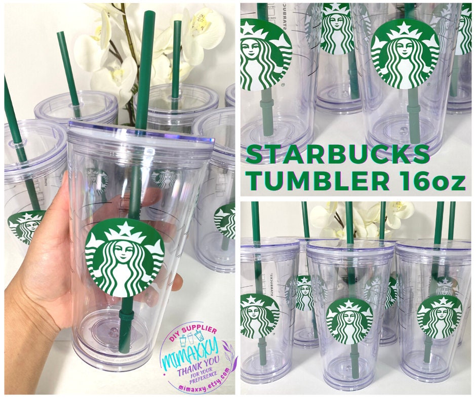 16oz STARBUCKS DOUBLE Wall Acrylic/ Pre-drilled and un-drilled /DIY/ Perfect for crafting / Blank Cup / reusable /customize your tumbler