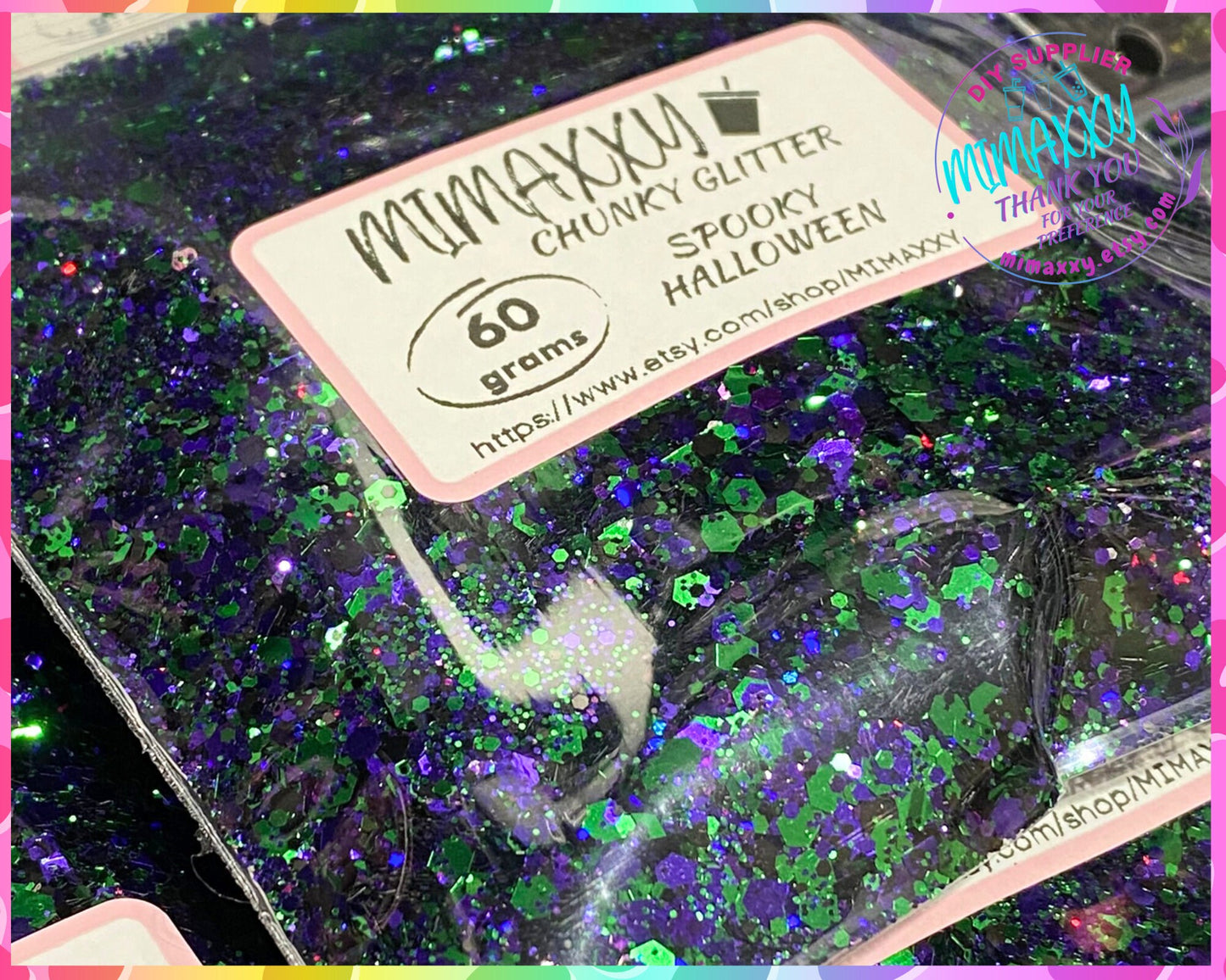 SPOOKY HALLOWEEN, witches brew, Shaped, Chunky Glitter Mix, Cosmetic Glitter,Nail Art, Resin art,Snow Globe Tumbler,Craft, HALLOWEEN 017