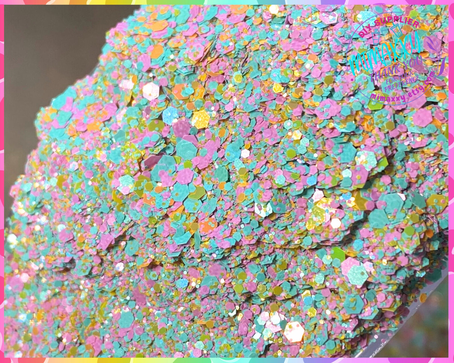 COTTON CANDY,Matte, pink, gold, Shaped Glitter, CHUNKY Glitter Mix, Cosmetic Glitter,Nail Art, Resin art,Snow Globe Tumbler,Craft, Matte 008