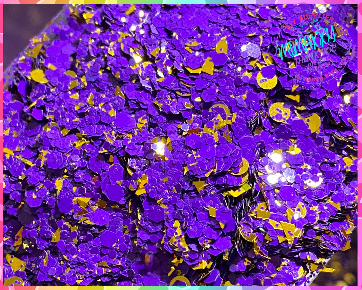 PURPLE ROYALTY, Shaped Glitter, Chunky Glitter Mix, Cosmetic Glitter,Nail Art, Resin art,Snow Globe Tumbler,Craft, grad, ROYAL 003