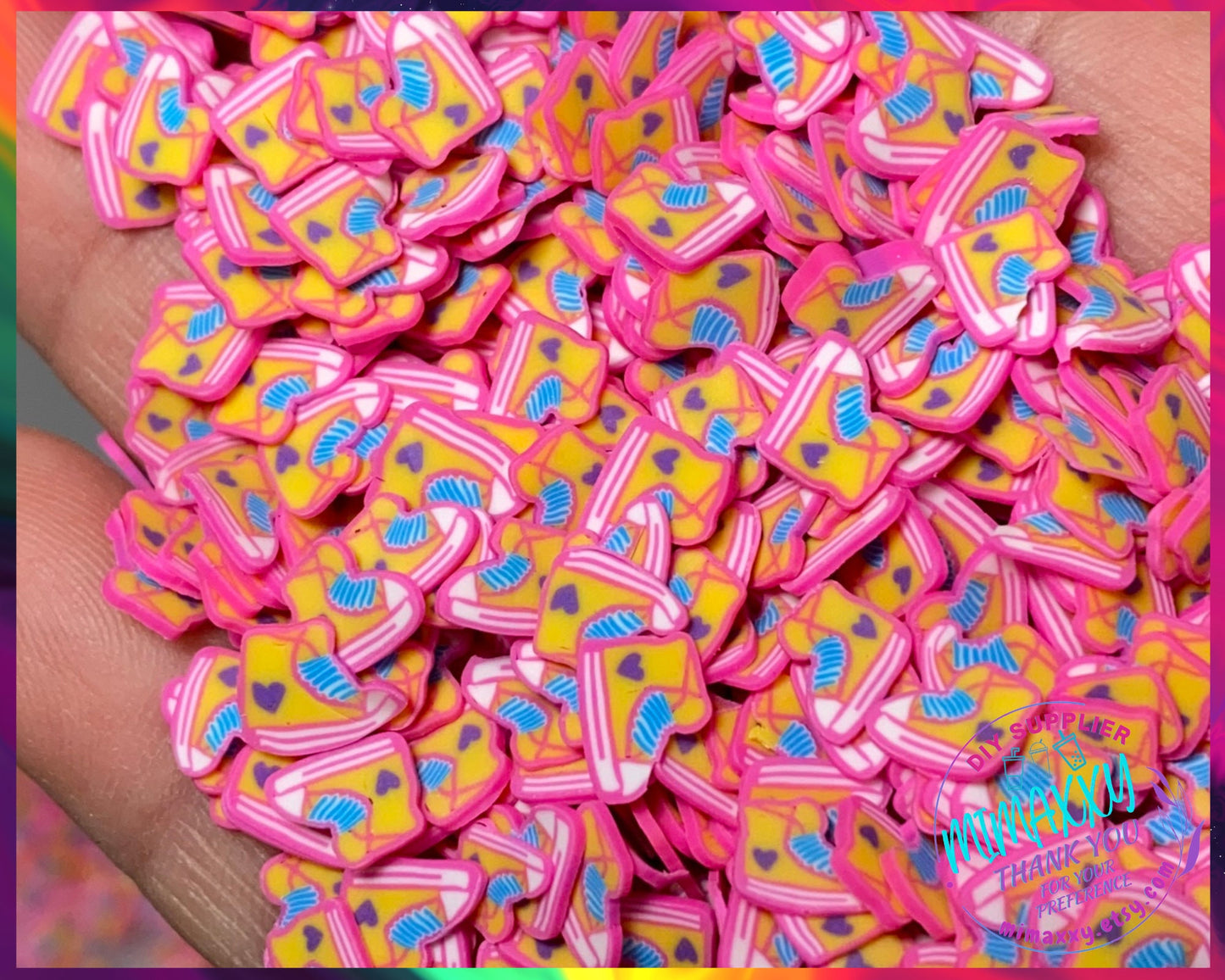 5mm Hightop Sneaker,Tennis, shoe,  Polymer Clay Slices /resin art /nail art /snow globe tumbler /crafts /supplies  /Cute, LOVE 025