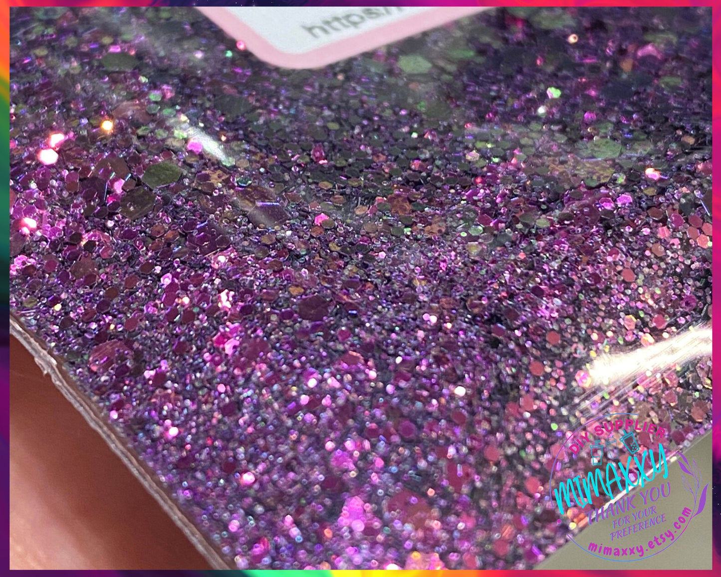 PURPLE CHAMELEON, Shaped Glitter, Chunky Glitter Mix, Cosmetic Glitter,Nail Art, Resin art,Snow Globe Tumbler,Craft, CHAMELEON 013