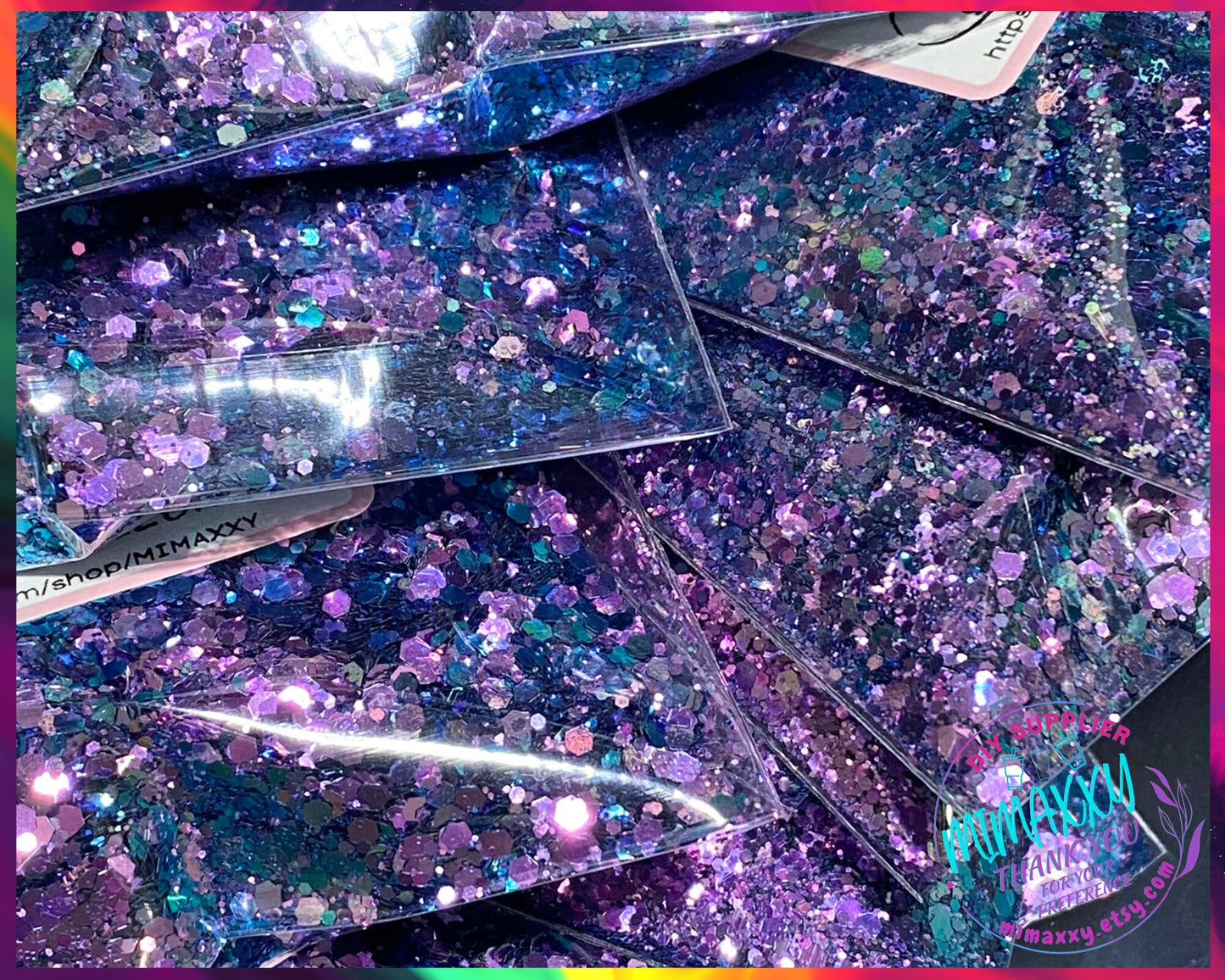 Purple Blue Chameleon  ,Shaped Glitter, Chunky Glitter Mix, Cosmetic Glitter,Nail Art, Resin art,Snow Globe Tumbler,Craft, CHAMELEON 011