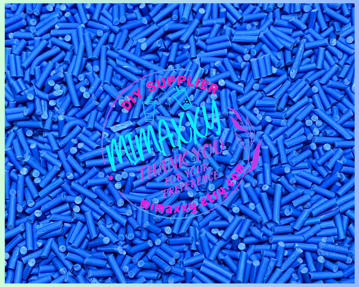 Royal Blue Long Polymer Clay Fake Sprinkles, Fimo, Deco, slime, art, crafts, snow globe tumbler, Nail Decoration, resin, SPRINKLES 011