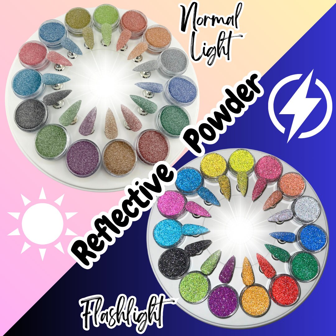 Aquamarine Reflective Powder perfect for nails and crafts, 009