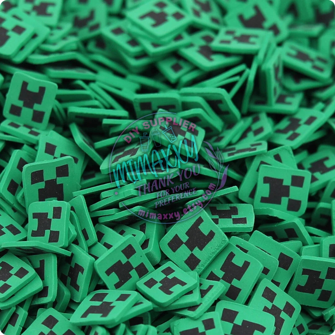 5mm Video Game Craft, Sprinkle Slime, Polymer Clay Slice Slices Fake Bake Nail Art Faux Craft, A-018