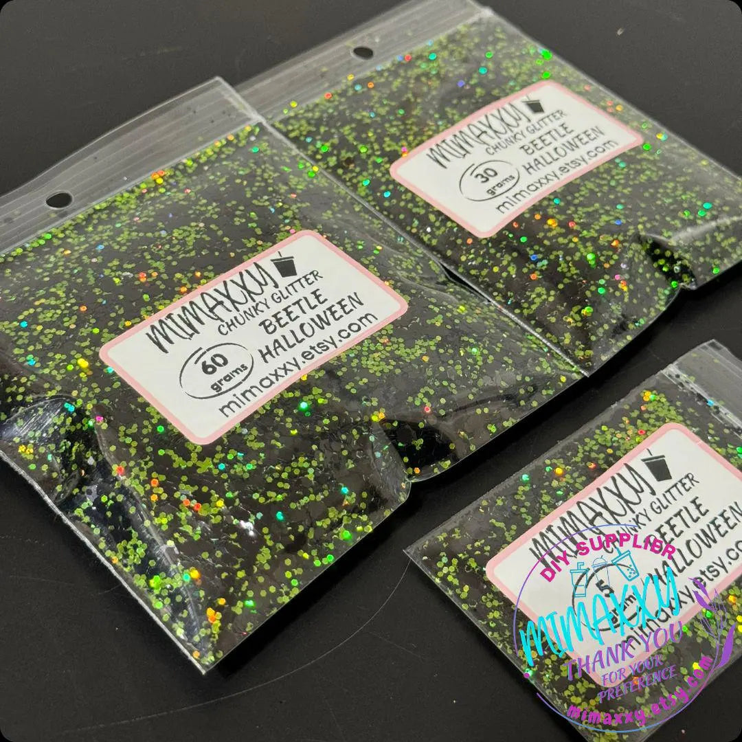 Beetle Halloween, Shaped Glitter, CHUNKY Glitter Mix, Cosmetic Glitter,Nail Art, Resin art,Snow Globe Tumbler,Craft, MIX 045